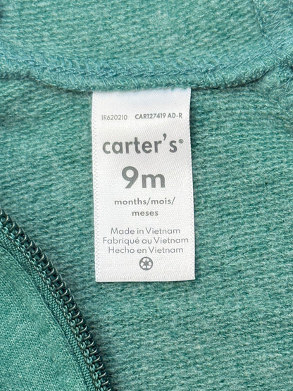 Carter's Green Zip-Up Hoodie 9M