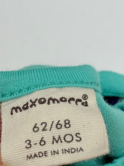 Maxomorra Hippo Romper 3-6M
