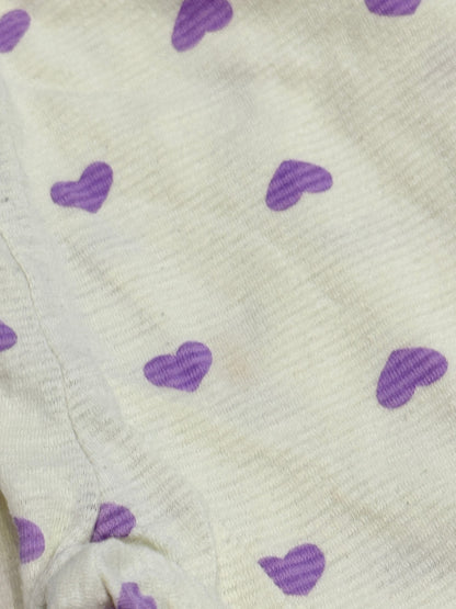 Agabang Heart Print Pajama Set 24m