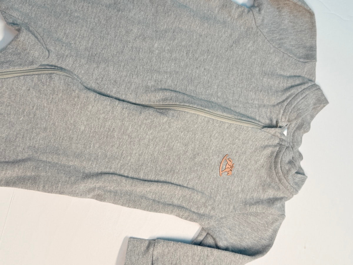 Up Baby Essentials Grey Fleece Romper 6-9M