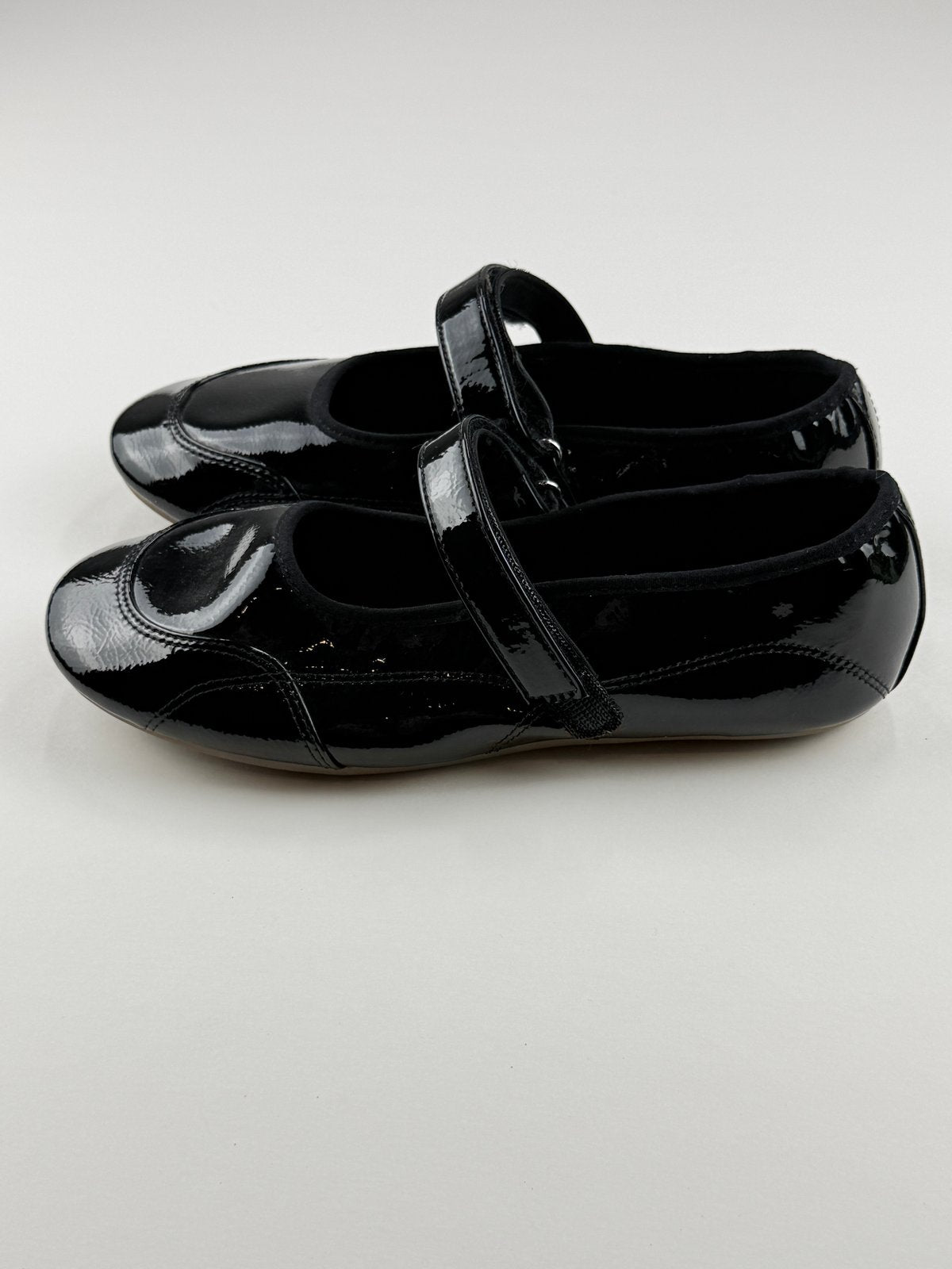 Zara Black Patent Mary Jane Shoes EU 37