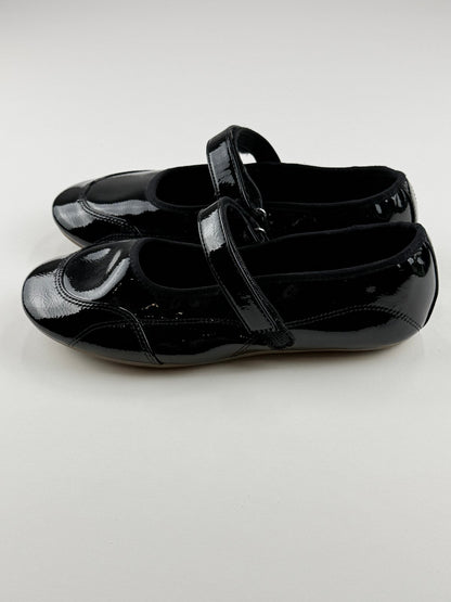 Zara Black Patent Mary Jane Shoes EU 37