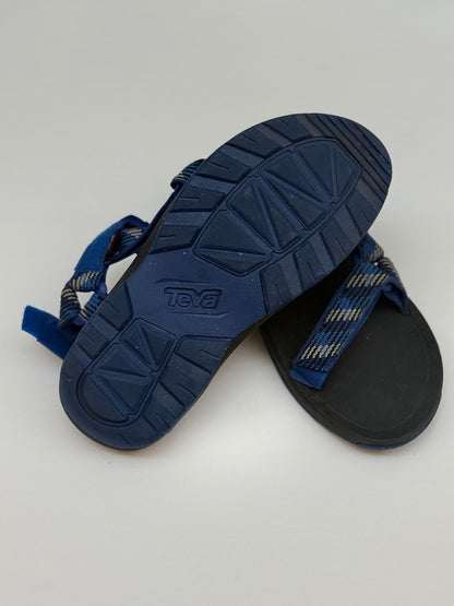 Teva Hurricane Sandals Blue Plaid Kids Size US4