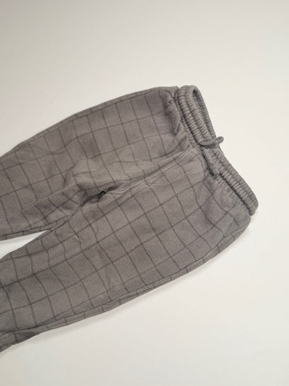 Zara Gray Grid Jogger Pants 18-24m