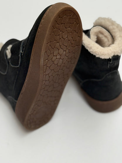 Donsje - Black Suede Shearling Winter Boots US13