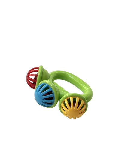 Baby Rattle Ring Toy Three Spinning Balls