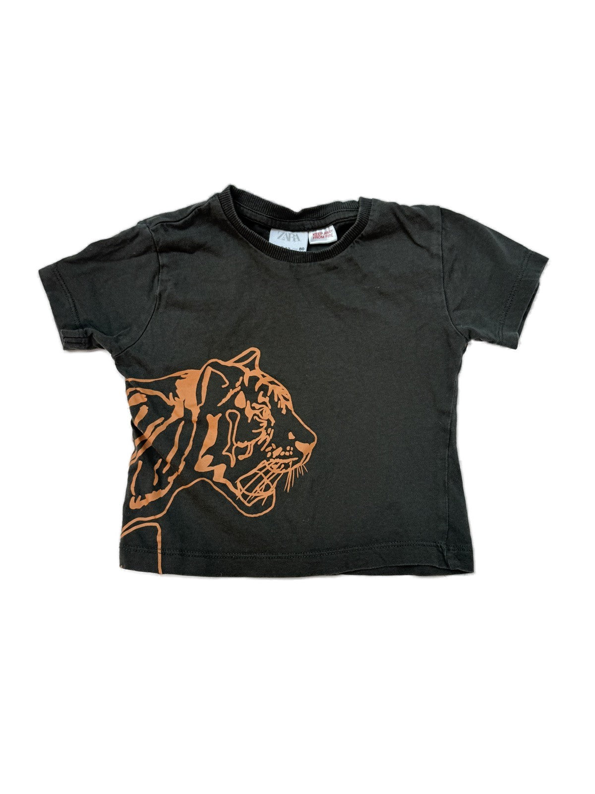 Zara Tiger Graphic T-Shirt 9-12M