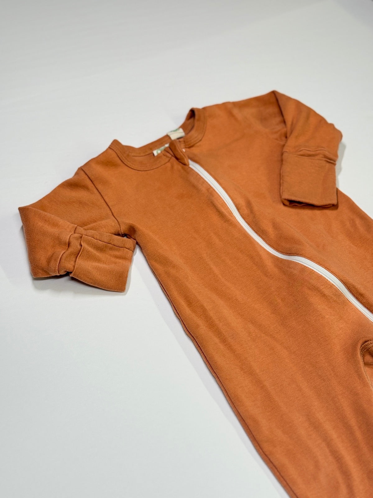 Parade Rust Zipper Footed Sleeper Romper 6-12m