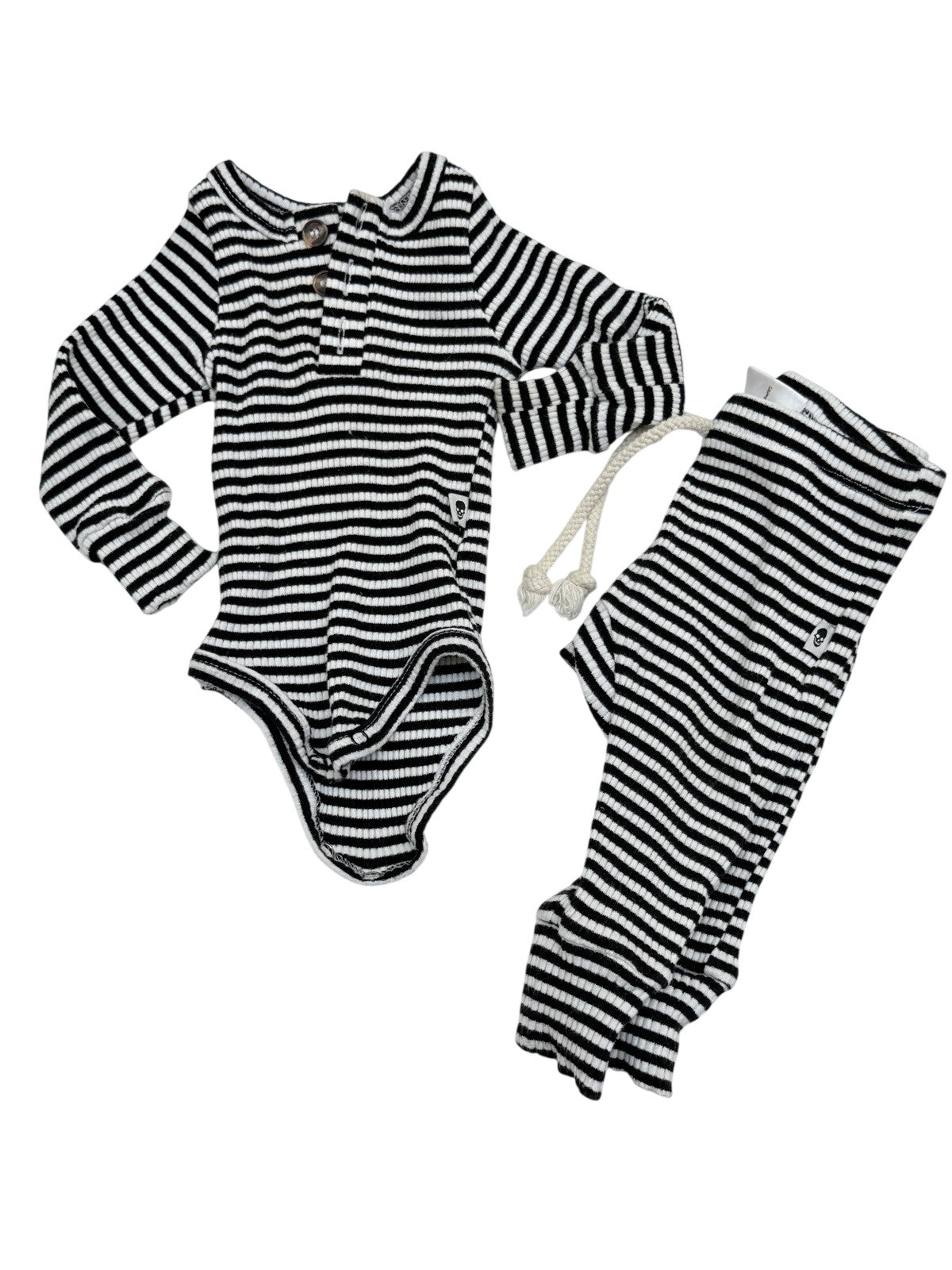 Fellow Human Striped Bodysuit & Pants Set 3-6M
