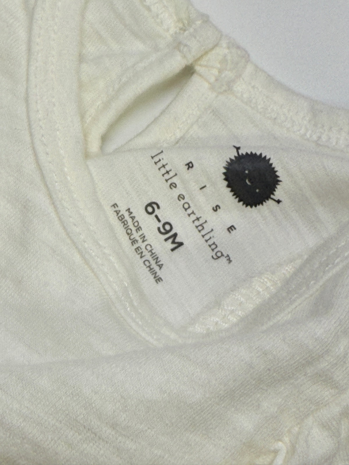 Rise Little Earthling Cream Flutter Bodysuit 6-9M