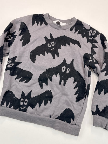 H&M Bat Print Gray Sweatshirt Size 5T/6
