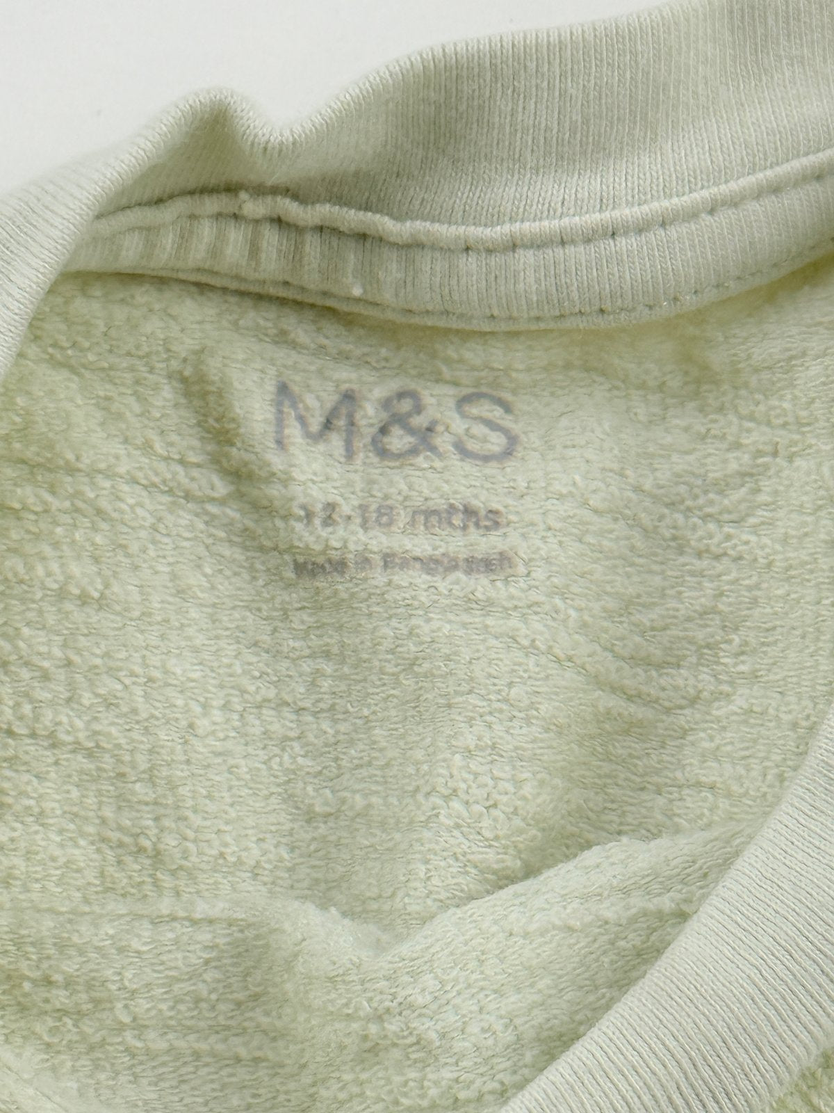 M&S Sage Green Textured Set 12-18M