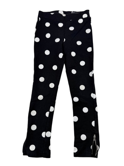H&M Black Polka Dot Leggings Size 6-7Y