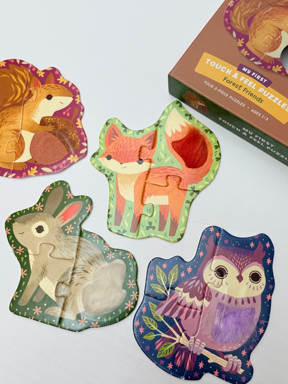 Mudpuppy Forest Friends Touch & Feel Puzzles