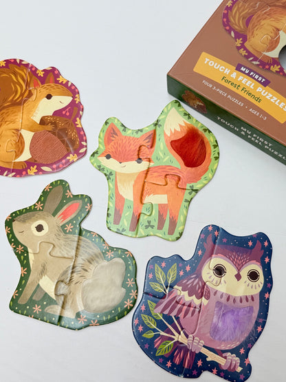 Mudpuppy Forest Friends Touch & Feel Puzzles