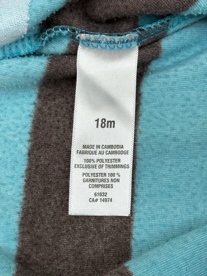 Carter's Dog Striped Fleece Sleeper 18M