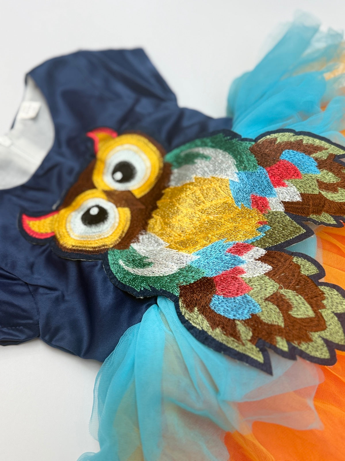 Mini Berni Owl Tulle Party Dress 3-4Y