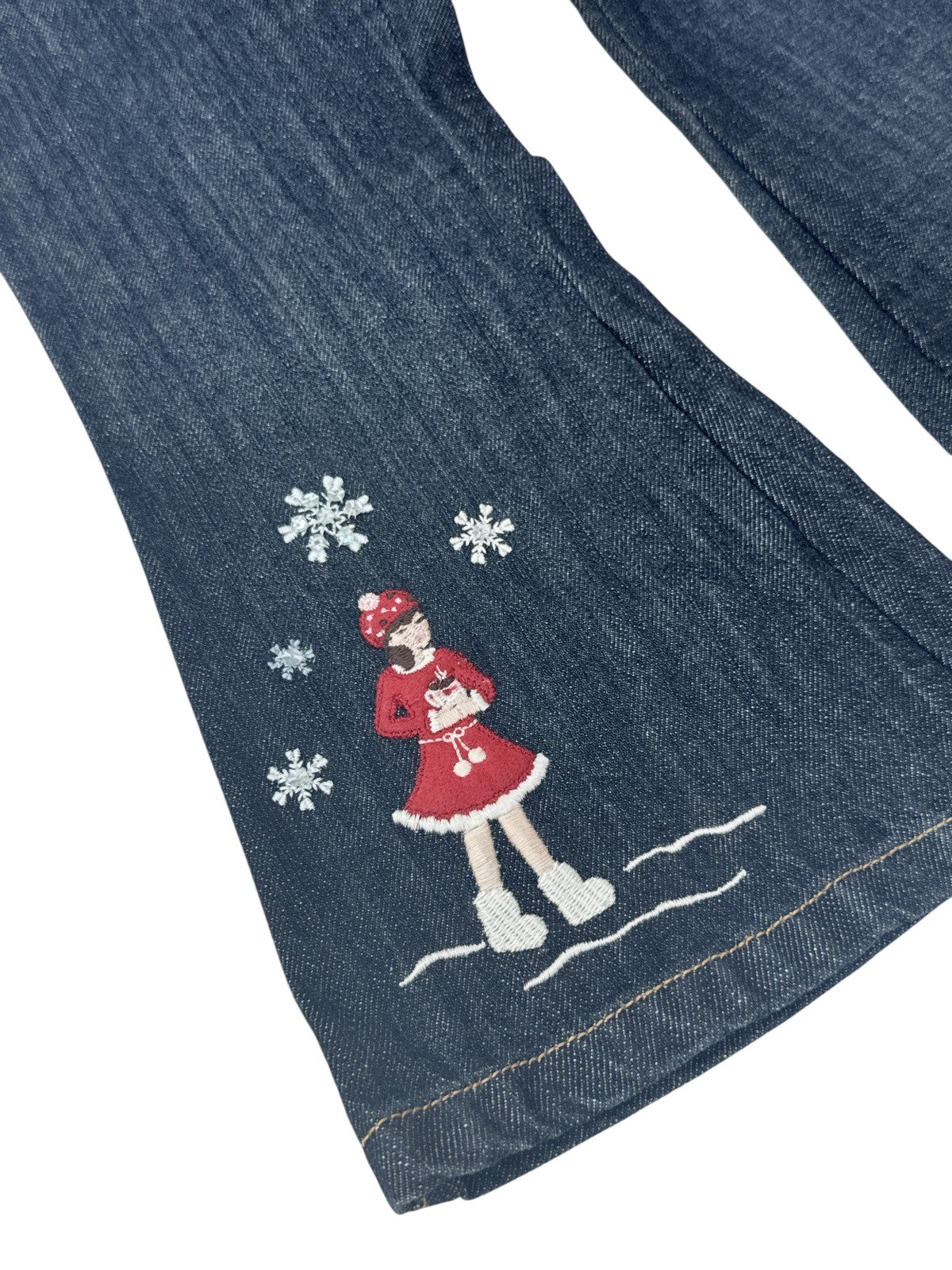 Gymboree Winter Embroidered Flare Jeans Size 3