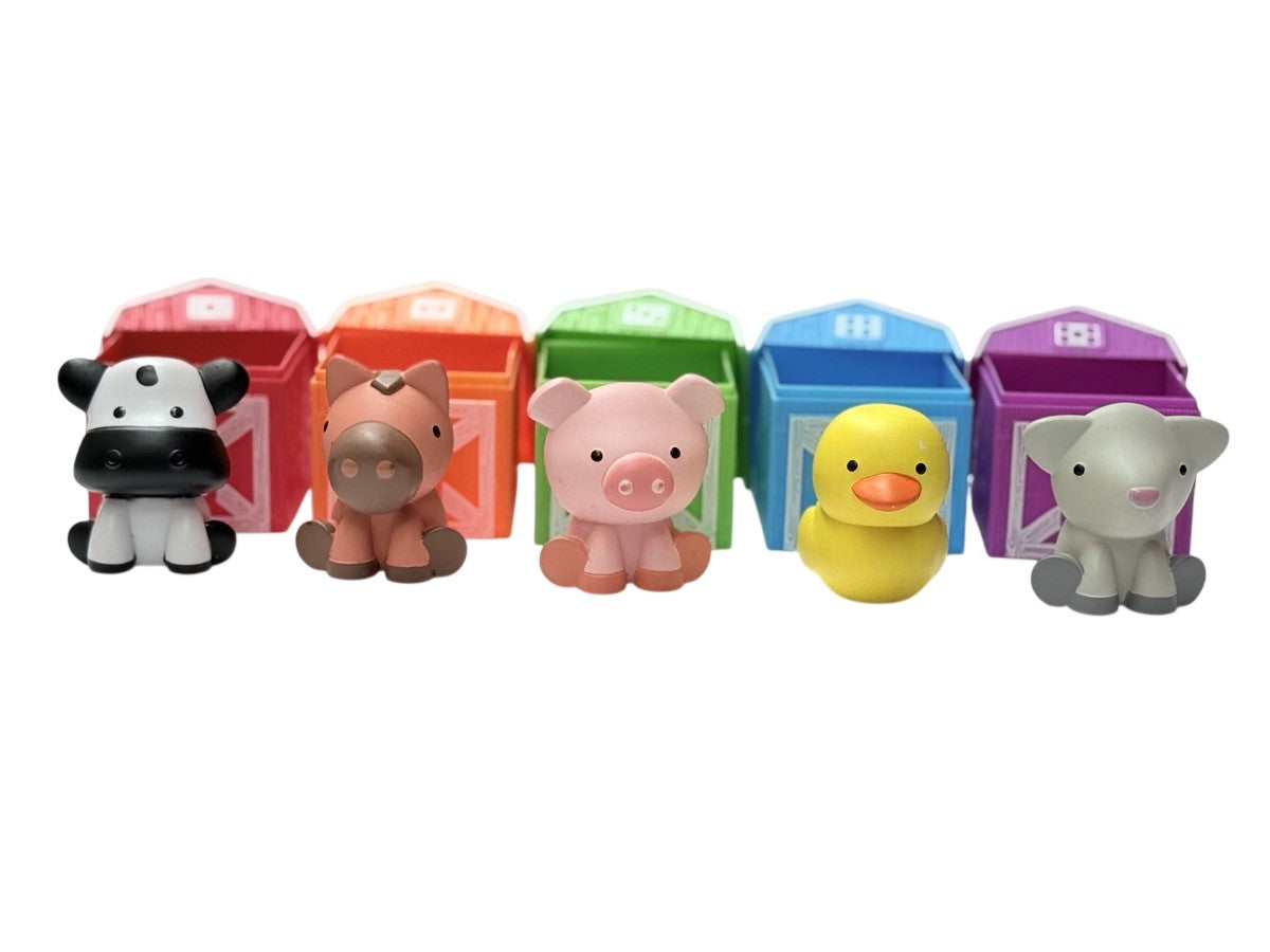 Farm Animal Counting Barns Toy Set 1-5