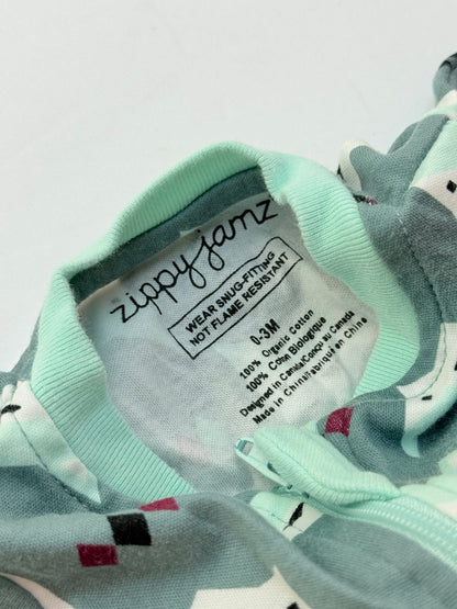 Zippy Jamz Fox Print Footed Sleeper 0-3M