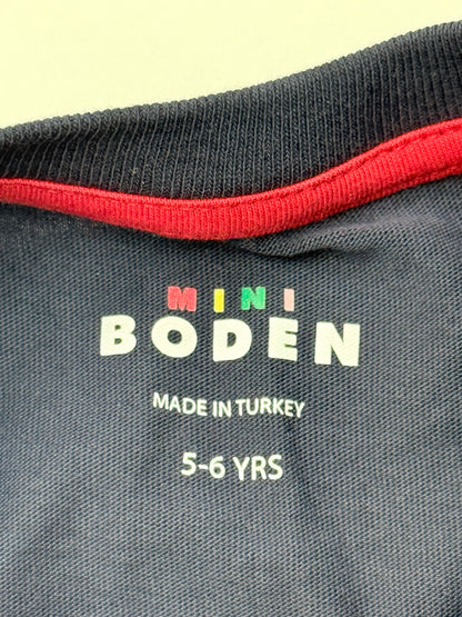 Mini Boden Deer Christmas T-Shirt 5-6Y