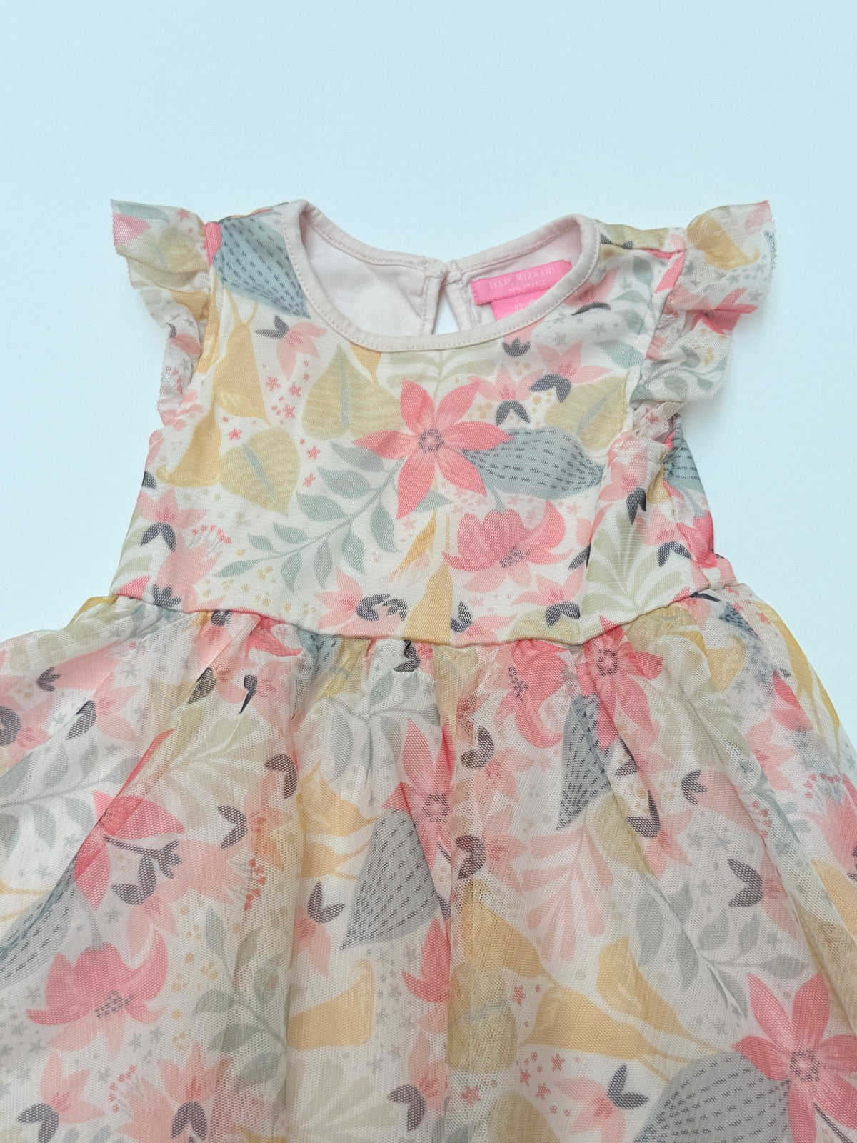 Isaac Mizrahi Floral Mesh Dress Size 12M
