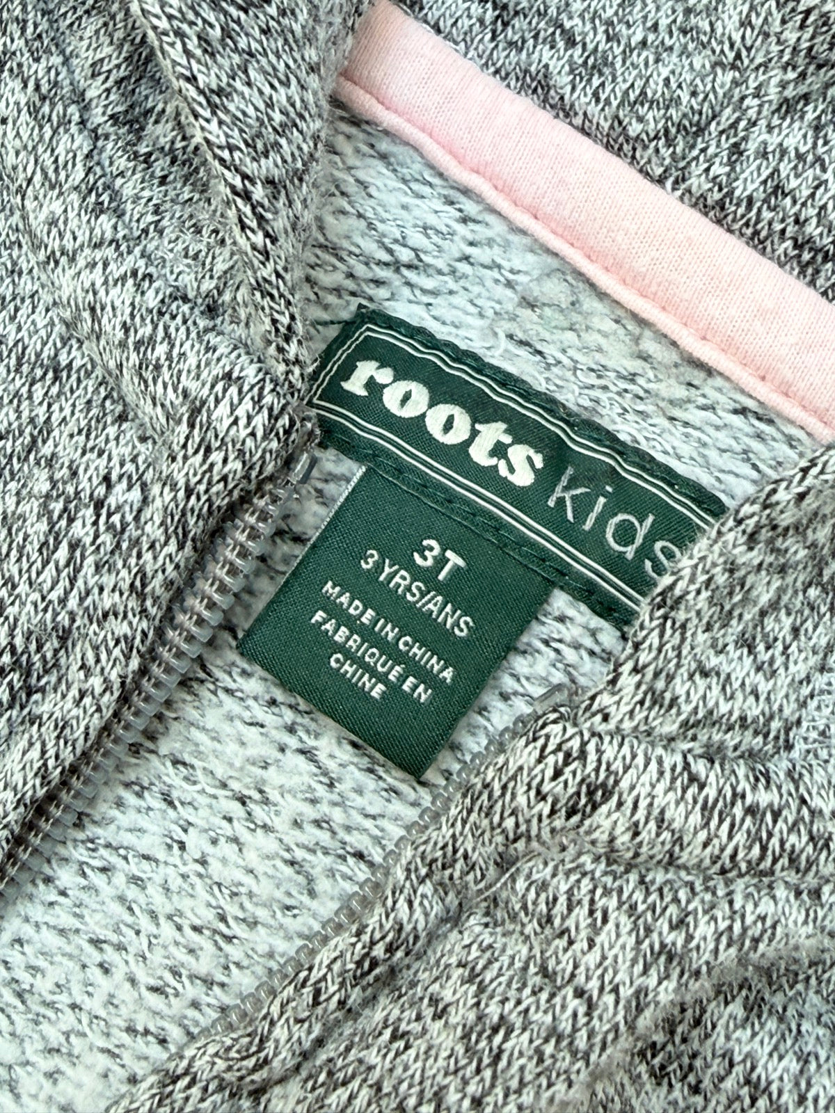 Roots Kids Gray Zip Hoodie 3T