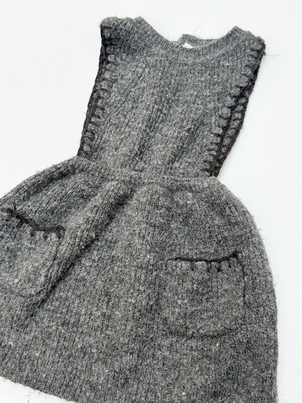Zara Gray Knit Sweater Dress 1/2Y