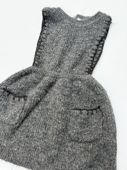 Zara Gray Knit Sweater Dress 1/2Y