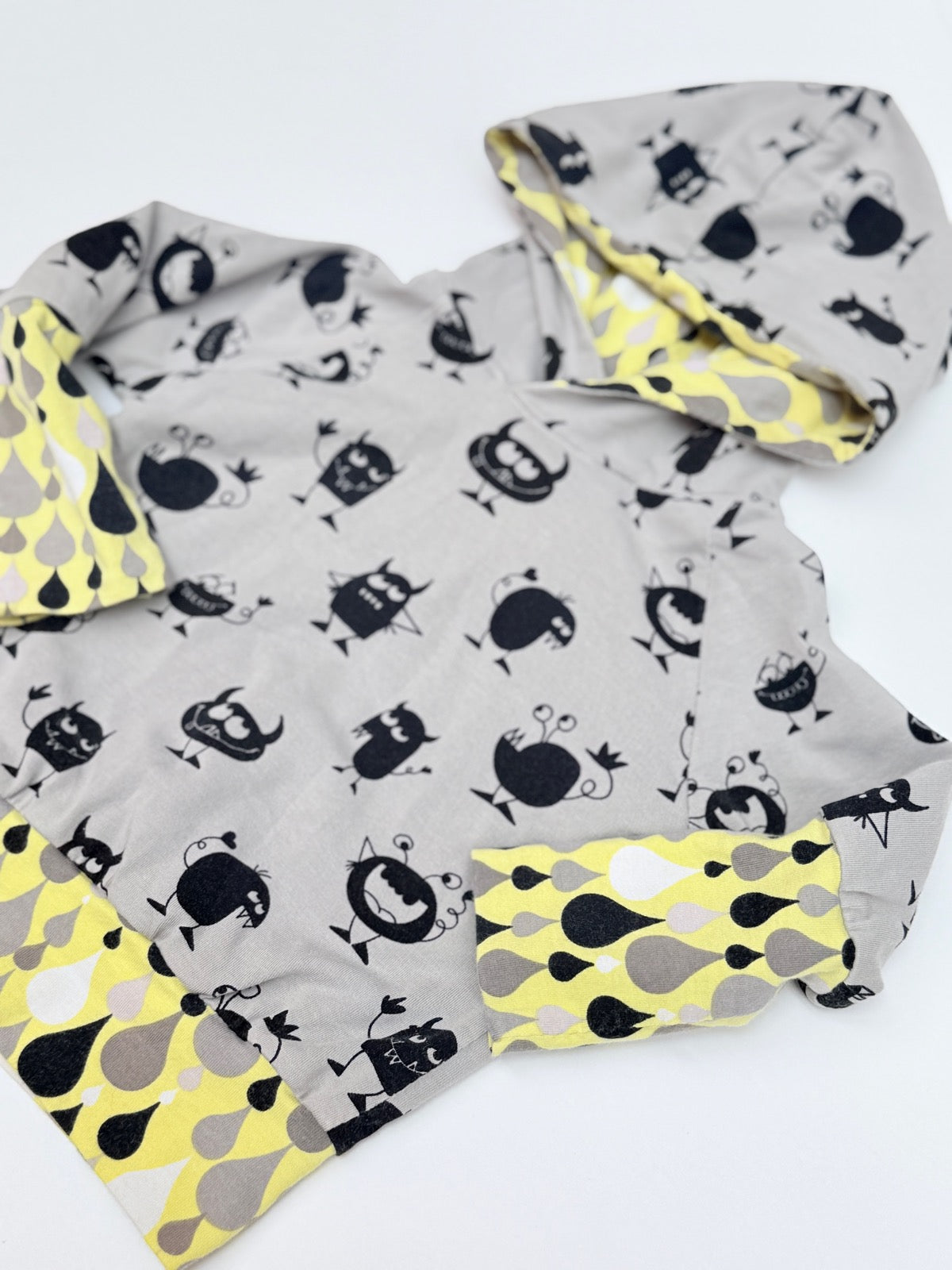 Monster Print Hoodie 6-12m