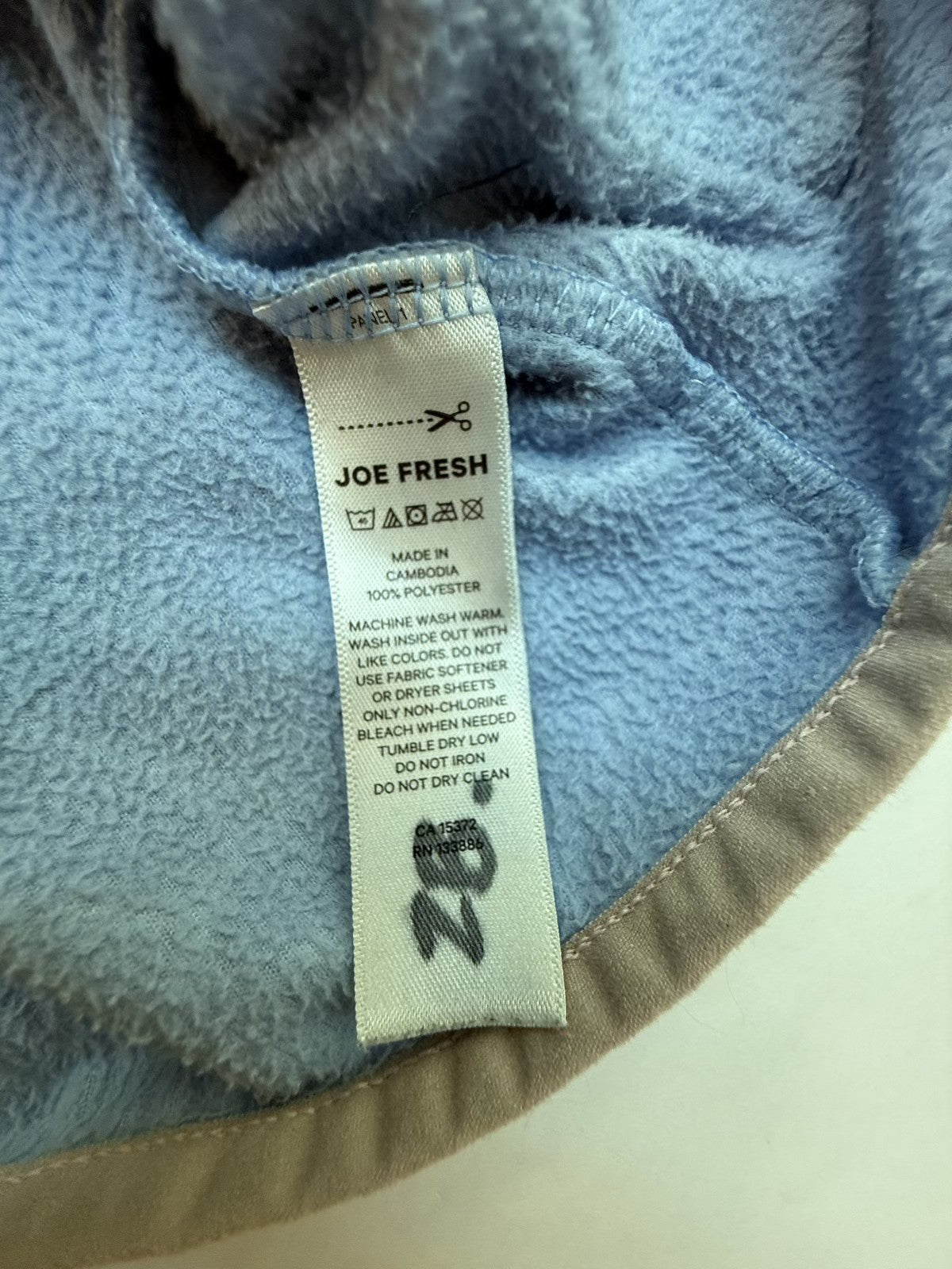 Joe Fresh Blue Fleece Zip Jacket Size 4