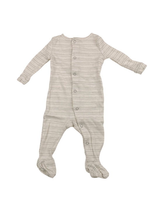 Joe Fresh Gray Striped Sleeper 3-6M