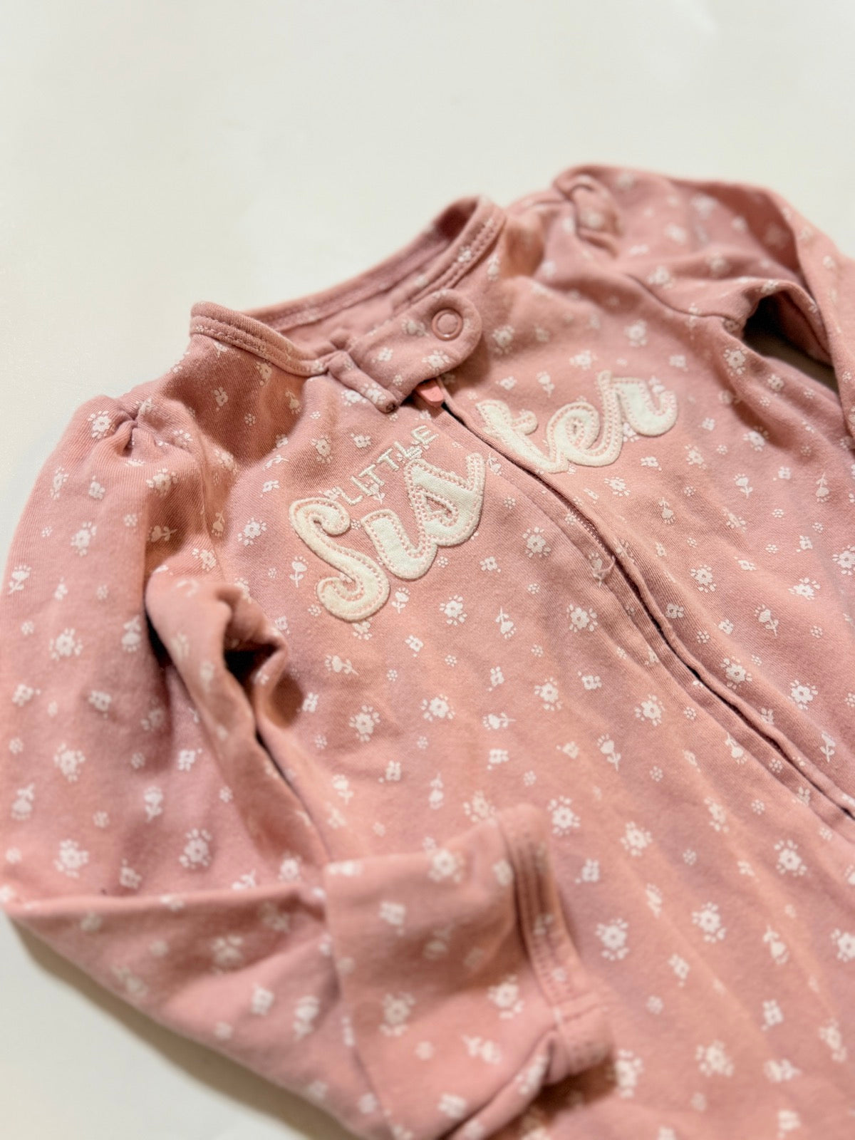 Carter's Little Sister Floral Footed Sleeper 3M