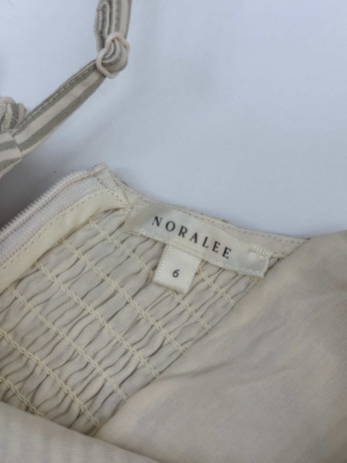 Noralee Striped Seersucker Bow Dress Size 6