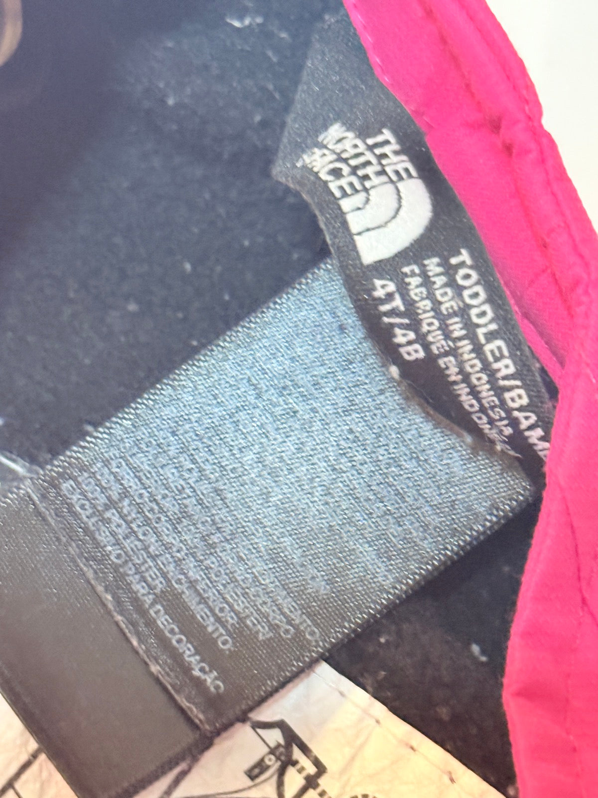 North Face Pink Snow Bib Suit 4T