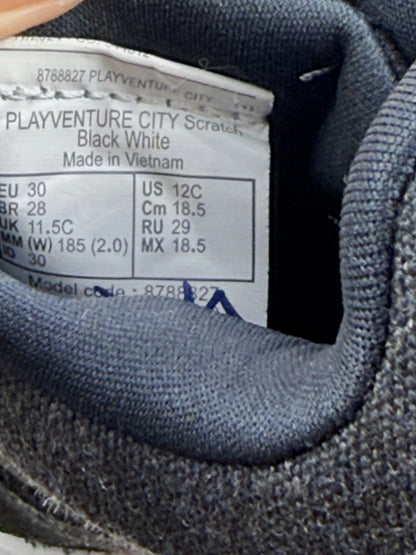 Decathlon Playventure City Black Sneakers Size 12C