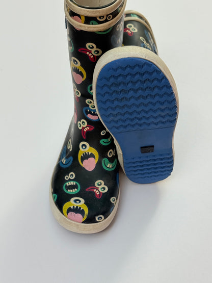 Aigle Monster Print Rain Boots Size 30