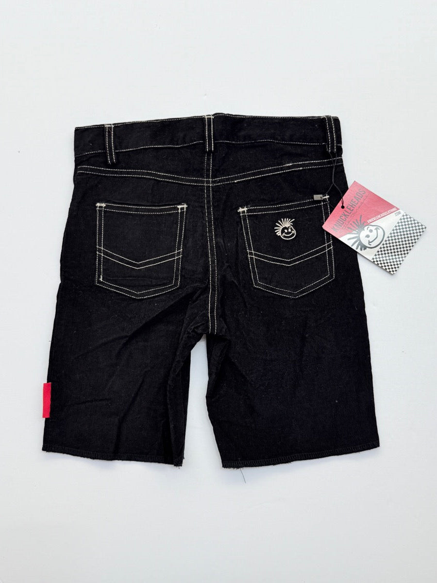 Knuckleheads Black Corduroy Shorts Size S