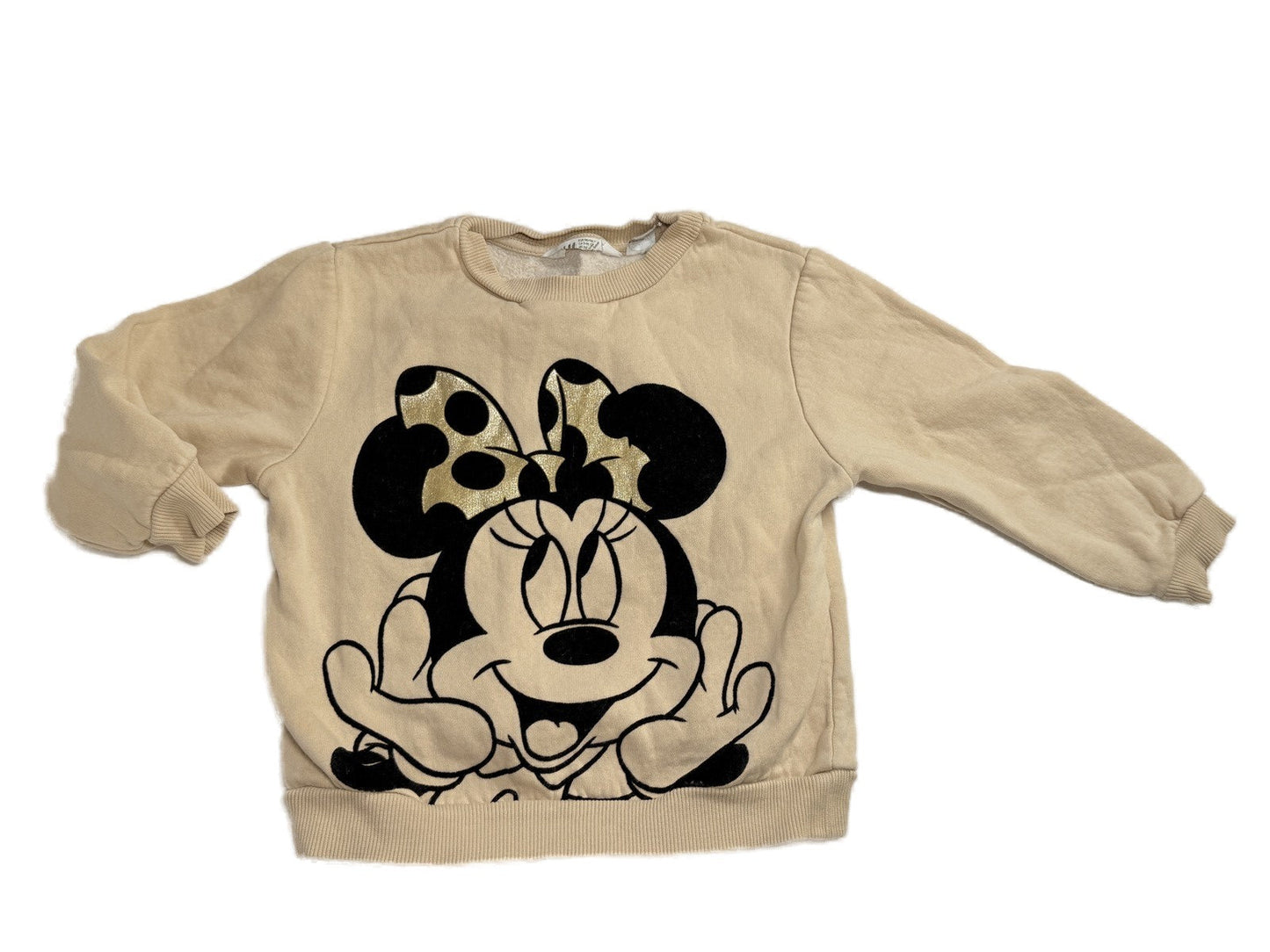 Disney Minnie Mouse Cream Sweatshirt Size 3T