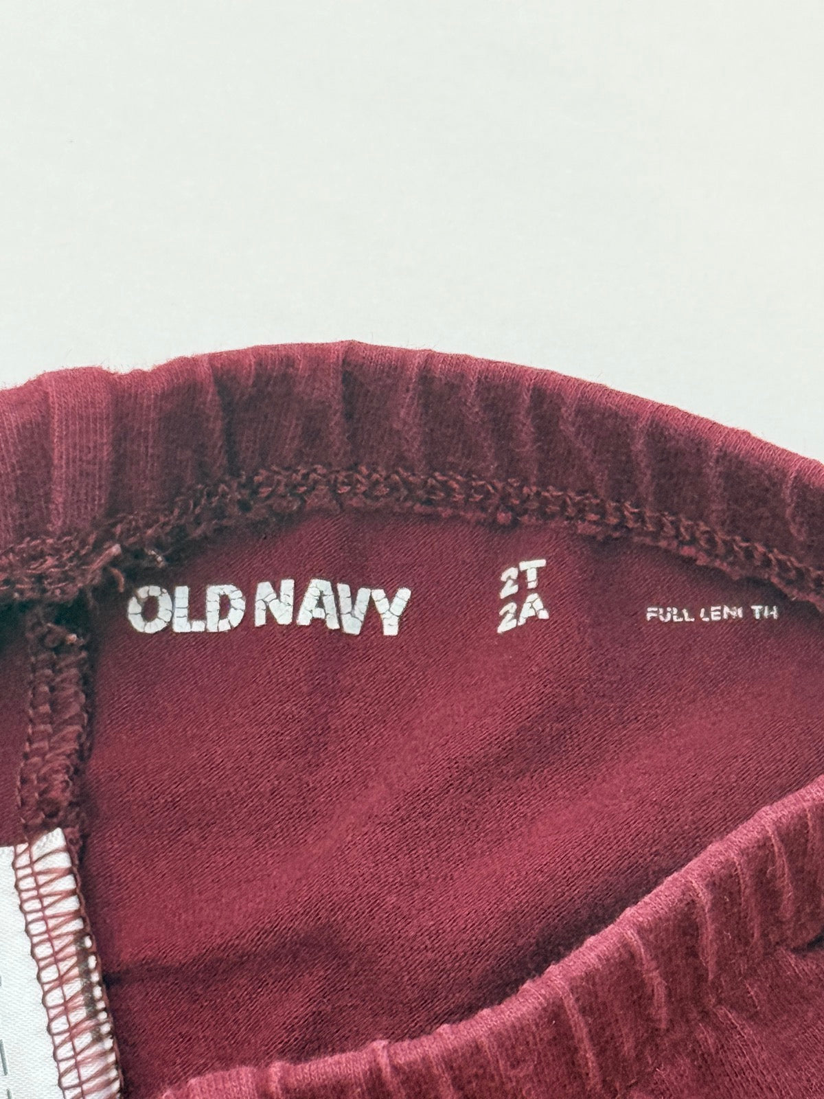 Old Navy Burgundy Full Length Leggings 2T