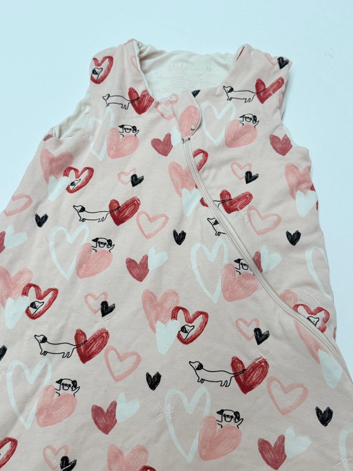 Loulou Lollipop Hearts Sleep Sack 6-18M