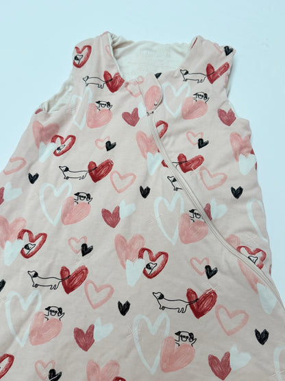 Loulou Lollipop Hearts Sleep Sack 6-18M