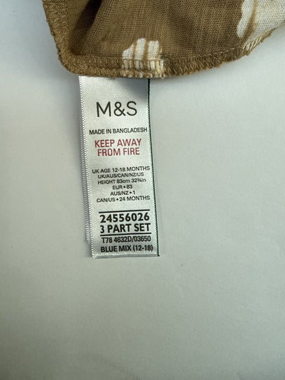 M&S Sheep Print T-Shirt 12-18m