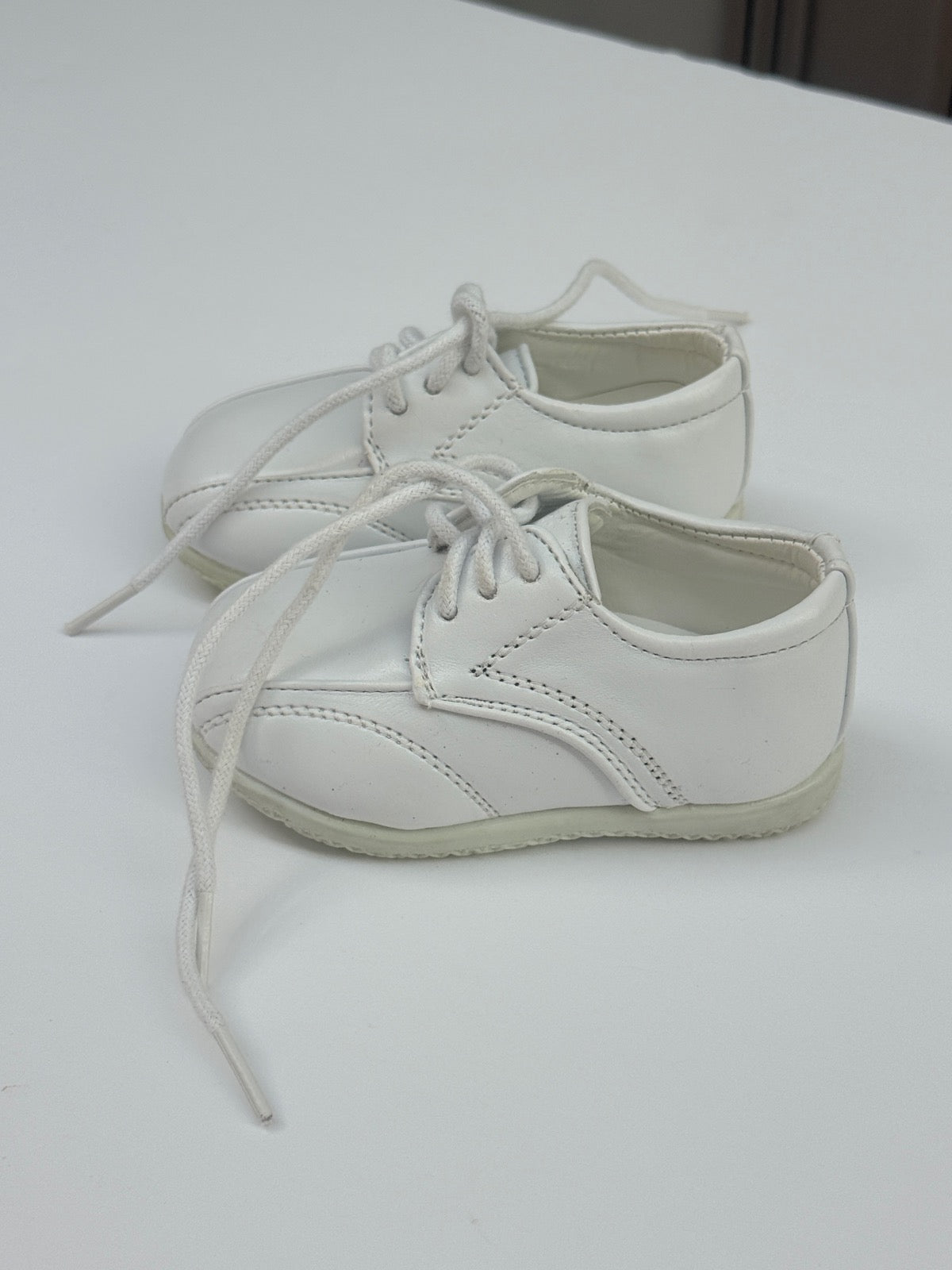 White Leather Baby Oxford Dress Shoes US3 Infant