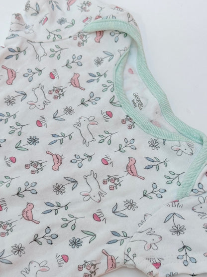 George Baby Bunny Floral Bodysuit 3-6M