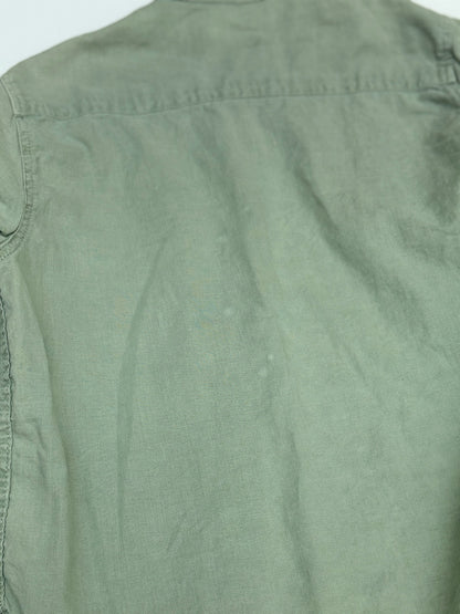 Zara Sage Green Linen Blend Shirt 5-6Y