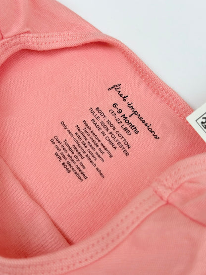 First Impressions Heart Tulle Top 6-9M
