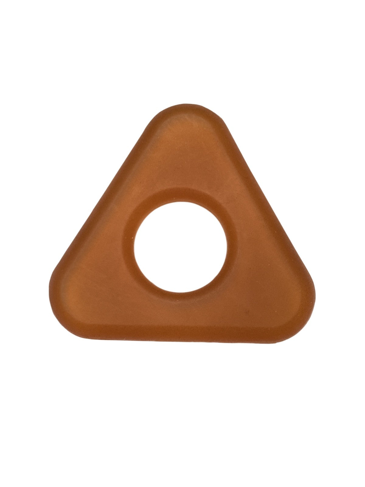 Amber Triangle Teething Ring Toy