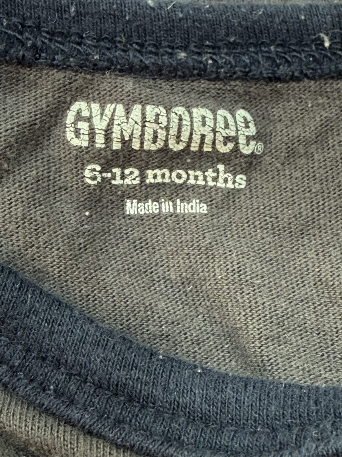 Gymboree Crab Raglan Long Sleeve Tee 6-12m