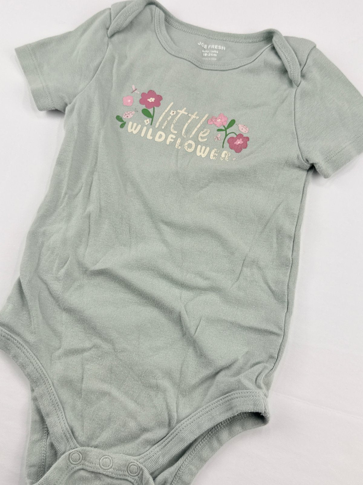 Joe Fresh Little Wildflower Bodysuit 18-24M